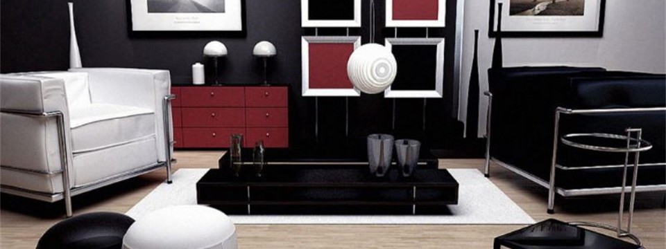Black-white-red-modern-living-room